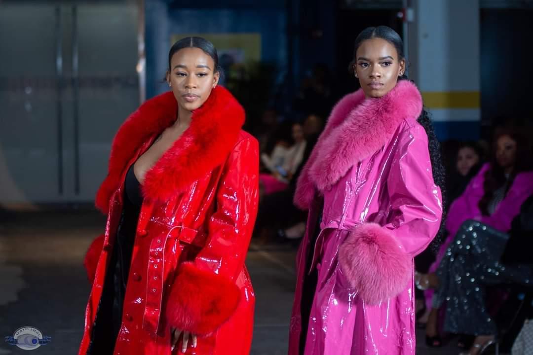 Red Slicker with Red Fur Trim