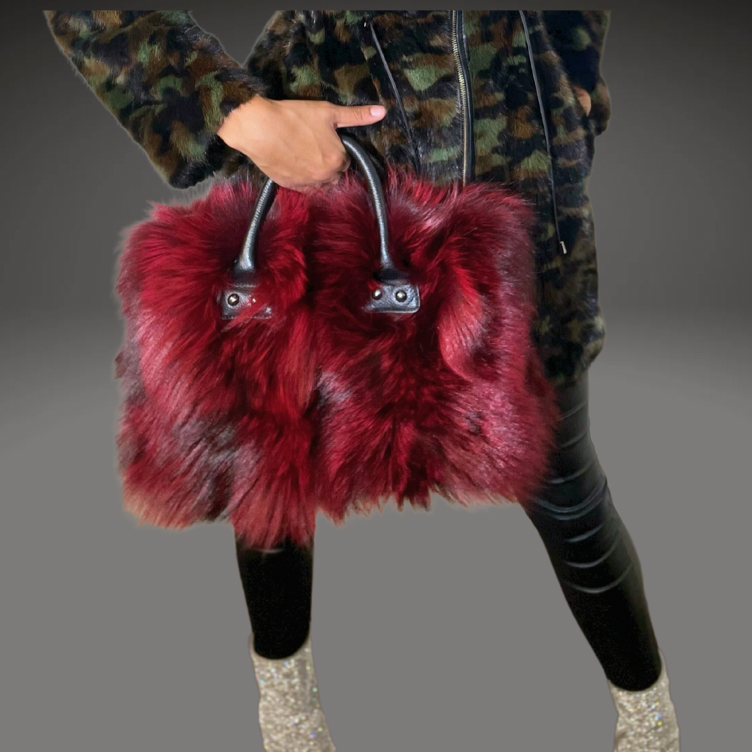 The Tatum J Collection Fur Bags- Pocket Books